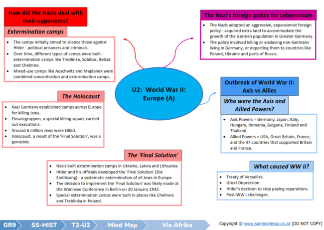 Grade 9 History Term 1 (Via Afrika) Summaries